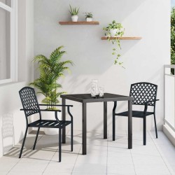 Ensemble de salle à manger pour jardin 3 pcs Anthracite 563592563592