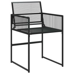 Ensemble de salle à manger pour jardin 5 pcs Noir 563593563593