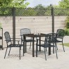 Ensemble de salle à manger pour jardin 5 pcs Anthracite 563594563594