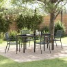 Ensemble de salle à manger pour jardin 5 pcs Anthracite 563595563595