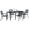 Ensemble de salle à manger pour jardin 5 pcs Anthracite 563595563595