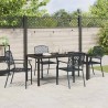 Ensemble de salle à manger pour jardin 5 pcs Anthracite 563595563595
