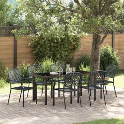 Ensemble de salle à manger pour jardin 7 pcs Anthracite 563596563596