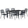 Ensemble de salle à manger pour jardin 7 pcs Anthracite 563596563596