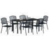 Ensemble de salle à manger pour jardin 7 pcs Anthracite 563596563596