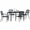 Ensemble de salle à manger pour jardin 5 pcs Anthracite 563597563597
