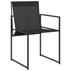 Ensemble de salle à manger pour jardin 9 pcs Noir 563600563600
