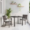 Ensemble de salle à manger pour jardin 3 pcs Marron et Noir 563608563608