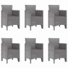 Ensemble de salle à manger pour jardin 7 pcs Gris clair 563639563639