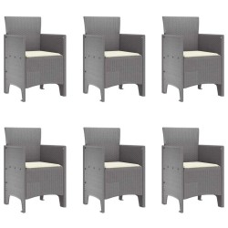 Ensemble de salle à manger pour jardin 7 pcs Gris clair 563644563644