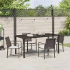 Ensemble de salle à manger pour jardin 5 pcs Marron et Noir 563656563656
