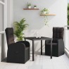 Ensemble de salle à manger pour jardin 3 pcs Noir polyrotin 563669563669