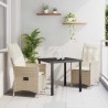 Ensemble de salle à manger pour jardin 3 pcs Beige polyrotin 563682563682