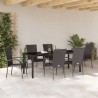 Ensemble de salle à manger pour jardin 7 pcs Marron 563691563691