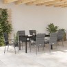 Ensemble de salle à manger pour jardin 7 pcs Gris 563697563697