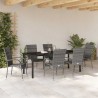 Ensemble de salle à manger pour jardin 7 pcs Gris 563699563699
