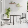 Ensemble de salle à manger pour jardin 3 pcs Noir 563707563707