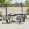 Ensemble de salle à manger pour jardin 5 pcs Anthracite 563714563714
