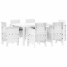 Ensemble de salle à manger pour jardin 7 pcs Blanc Rattan Polt 563725563725
