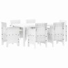 Ensemble de salle à manger pour jardin 7 pcs Blanc Rattan Polt 563726563726