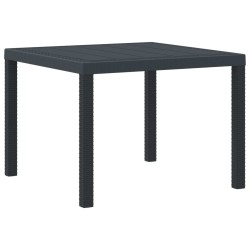 Ensemble de salle à manger pour jardin 3 pcs Anthracite 563780563780