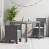 Ensemble de salle à manger pour jardin 3 pcs Gris clair 563781563781
