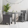 Ensemble de salle à manger pour jardin 3 pcs Gris clair 563800563800