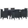 Ensemble de salle à manger pour jardin 7 pcs Anthracite 563808563808