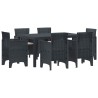 Ensemble de salle à manger pour jardin 7 pcs Anthracite 563809563809