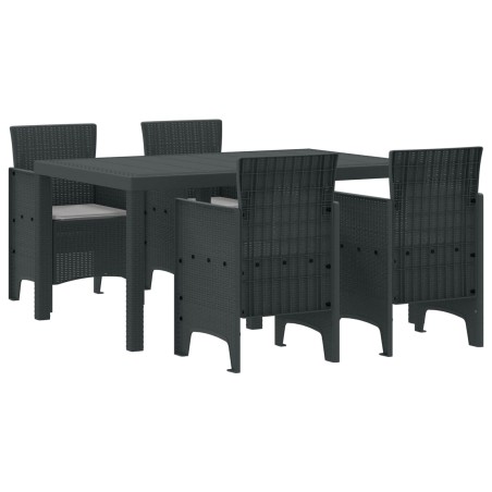 Ensemble de salle à manger pour jardin 5 pcs Anthracite 563828563828