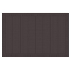Ensemble de salle à manger pour jardin 5 pcs Marron Rattan Polt 563833563833