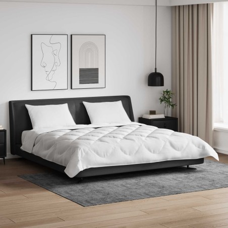 Couette avec Oreillers avec oreiller 3 pcs Blanc Microfibre 563854563854