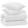 Couette avec Oreillers avec oreiller 3 pcs Blanc Microfibre 563877563877