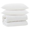 Couette avec Oreillers avec oreiller 3 pcs Blanc Microfibre 563888563888