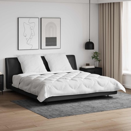Couette avec Oreillers avec oreiller 3 pcs Blanc Microfibre 563928563928