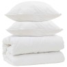Couette avec Oreillers avec oreiller 3 pcs Blanc Microfibre 563928563928