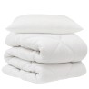 Couette avec oreiller 2 pcs Blanc Microfibre 563977563977