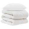 Couette avec oreiller 2 pcs Blanc Microfibre 563997563997