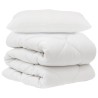 Ensemble de Duvet avec oreiller 2 pcs Blanc Microfibre 564036564036