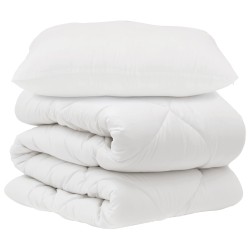 Ensemble de Duvet avec oreiller 2 pcs Blanc Microfibre 564060564060