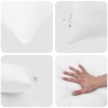 Duvet d'été simple avec oreiller 3 pcs Blanc Microfibre 564101564101