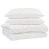 Duvet d'été simple avec oreiller 3 pcs Blanc Microfibre 564110564110