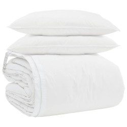 Ensemble de Duvet avec oreiller 3 pcs Blanc Plume de canard 564121564121