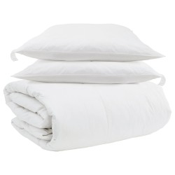 Ensemble de Duvet avec oreiller 3 pcs Blanc Plume de canard 564152564152
