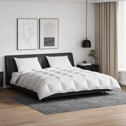 Ensemble de Duvet avec oreiller 3 pcs Blanc Plume de canard 564153564153