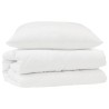 Ensemble de Duvet avec oreiller 2 pcs Blanc Microfibre 564185564185