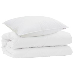 Ensemble de Duvet avec oreiller 2 pcs Blanc Microfibre 564206564206