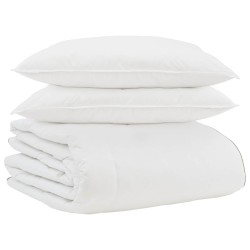 Duvet d'hiver avec oreiller 3 pcs Blanc Plume de canard 564211564211