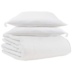 Duvet d'hiver avec oreiller 3 pcs Blanc Plume de canard 564228564228