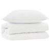 Ensemble de Duvet avec oreiller 2 pcs Blanc Microfibre 564242564242